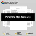 Parenting Plan Template - South Africa