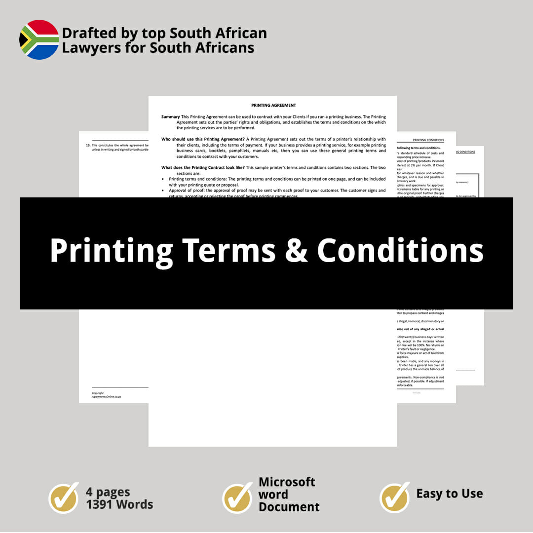 Printing Terms Conditions 1