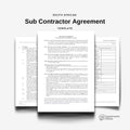 Sub Contractor Agreement Template - South Africa