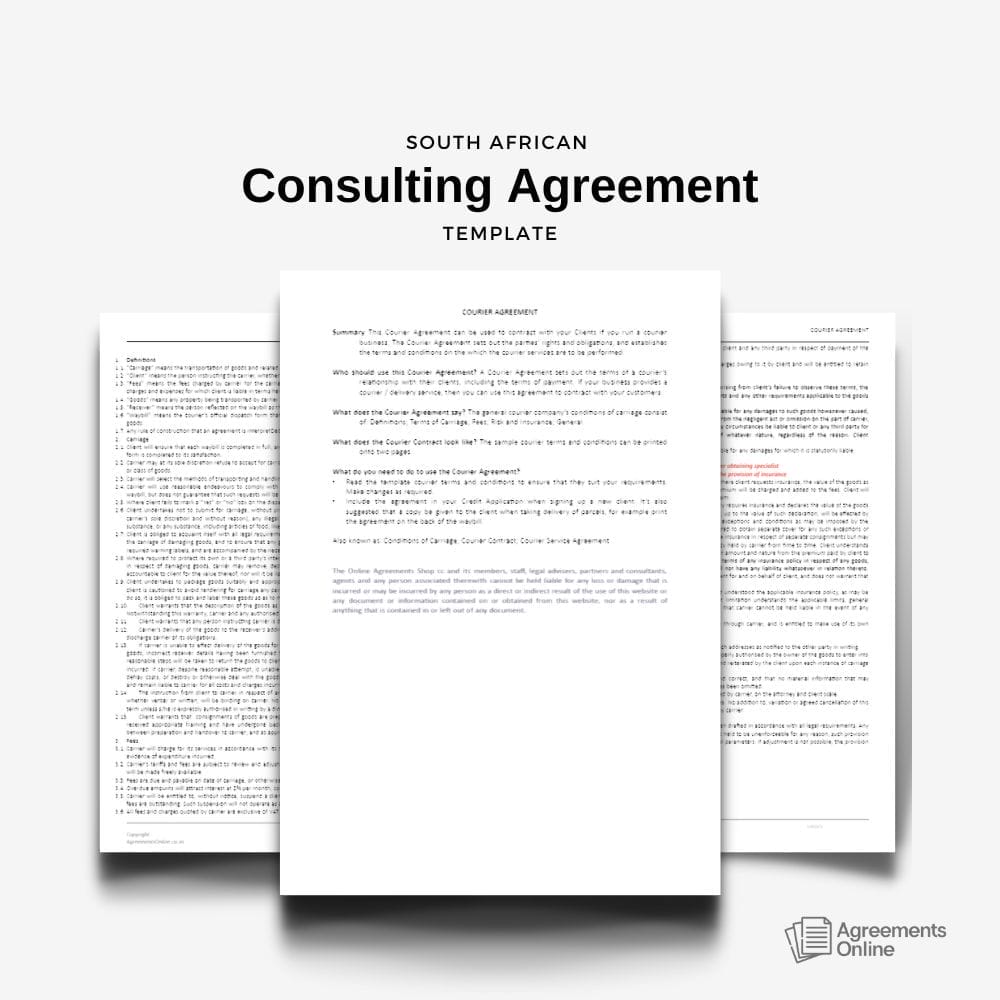 a group of papers with text legal contract templates agreements online south africa