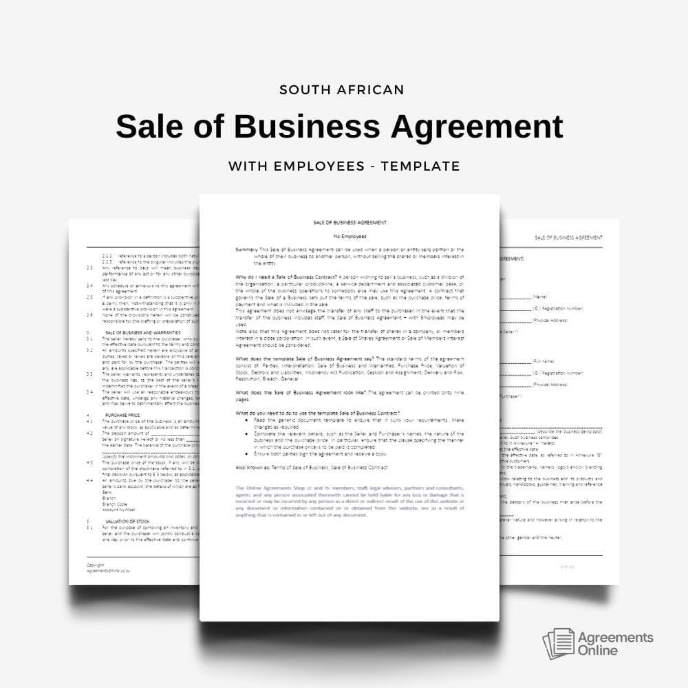 legal contract templates agreements online south africa