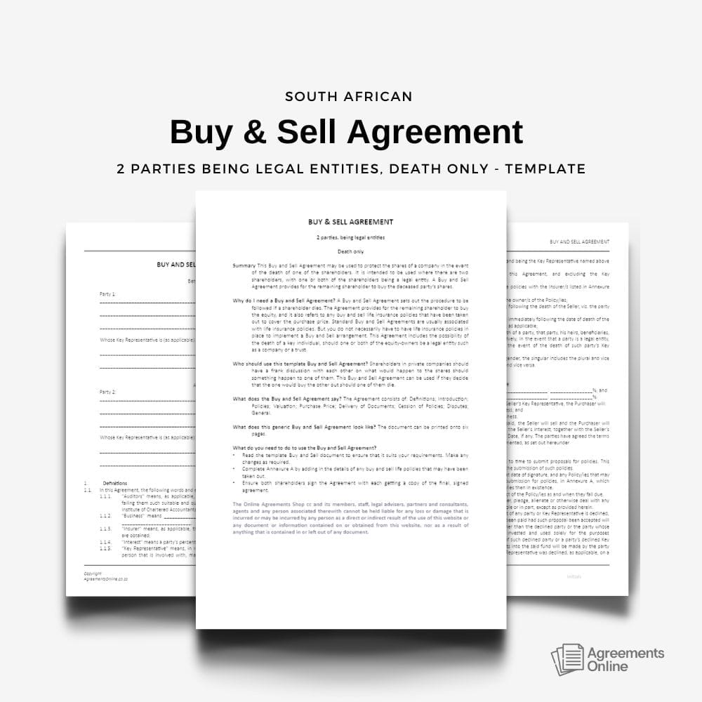 legal contract templates agreements online south africa