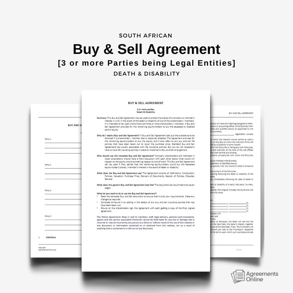 legal contract templates agreements online south africa