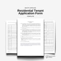 Tenant Application Form Template - Residential - South Africa