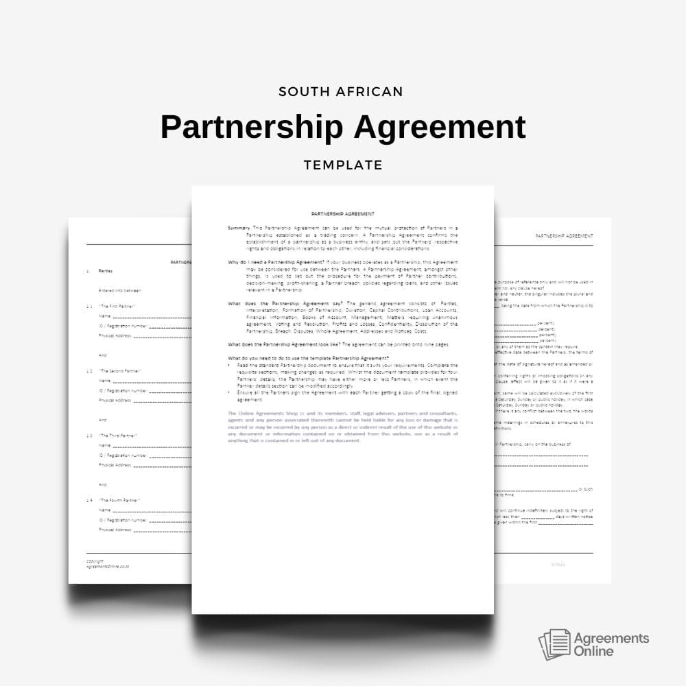 legal contract templates agreements online south africa