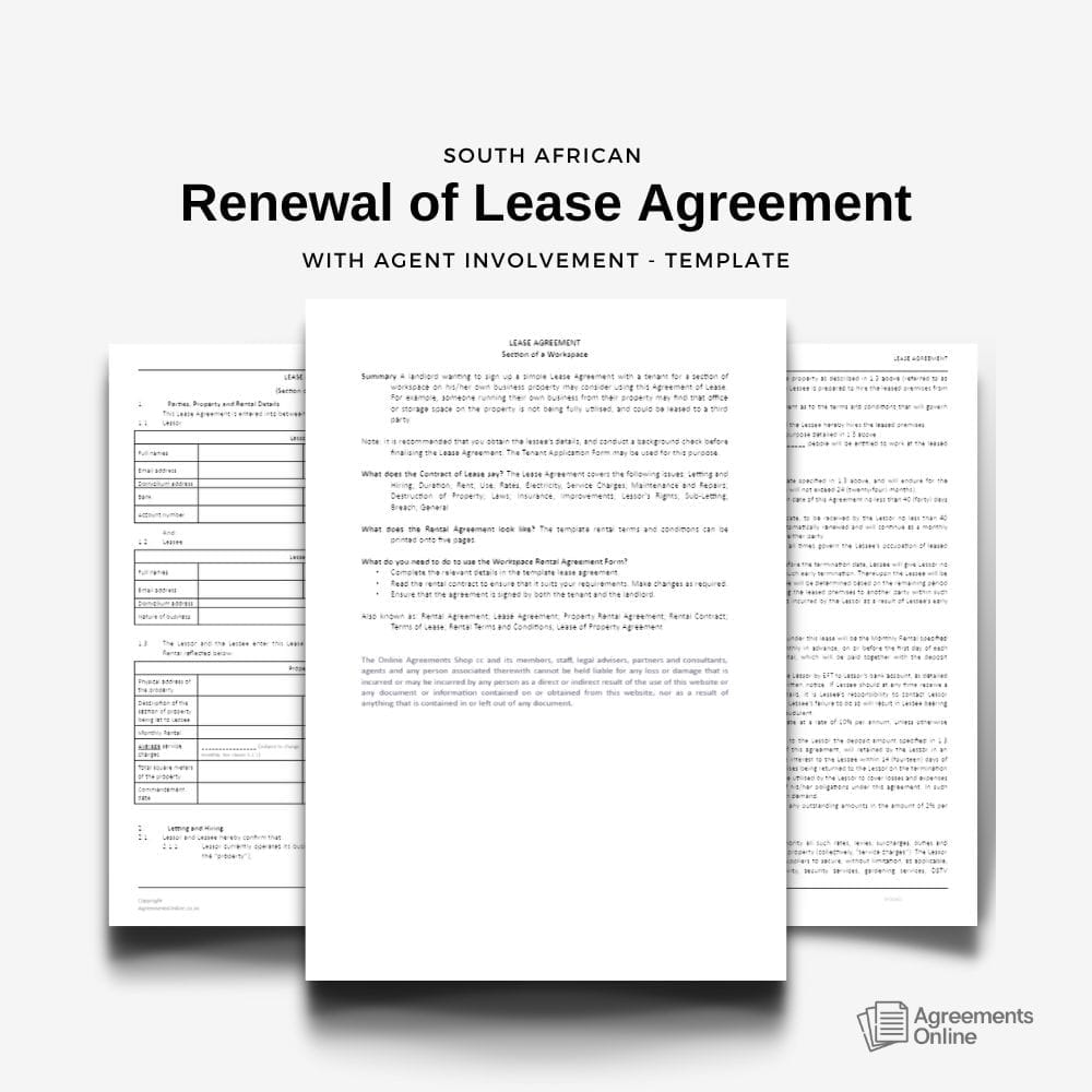 Residential Lease agreement (1000 × 1000 px) (80) agreements online south africa