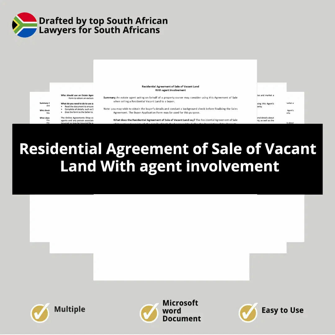 Residential Agreement of Sale of Vacant Land