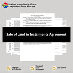 Sale of Land in Instalments Agreement 1