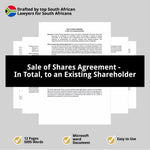 Sale of Shares Agreement in total to an existing shareholder 1