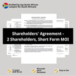 Shareholders Agreement 2 Shareholders Short Form MOI 1