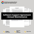 Software Support Agreement Template - Annual Maintenance - South Africa
