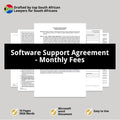 Software Support Agreement Template - Monthly Maintenance - South Africa