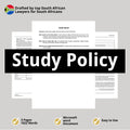 Study Policy Template - South Africa