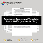 Sub Lease Agreement Template South Africa Microsoft Doc 1