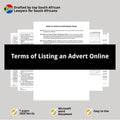 Online Advertisement Agreement Template - Terms of Listing - South Africa