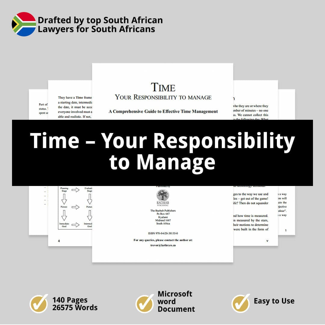 Time – Your Responsibility to Manage 2