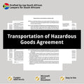 Transportation Agreement Template - Hazardous Goods - South Africa