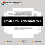 Vehicle Rental Agreements Pack
