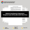 Website Development and Hosting Agreement Template - South Africa