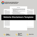 Website Disclaimers Template 1