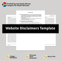 Website Disclaimers Template - South Africa