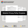 Website Privacy Policy Template - South Africa
