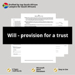 Will provision for a trust 1