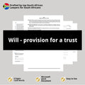 Will Template - With a Trust - South Africa