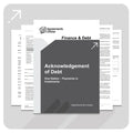 Acknowledgement of Debt Template - One Debtor - South Africa