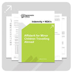Affidavit Template - Minor Child Travelling Abroad - South Africa