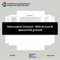 Antenuptial Contract with Accrual - Special POA granted - South Africa