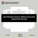 ante nuptial contract without accrual special poa granted