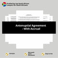 Antenuptial Agreement with Accrual Template - South Africa