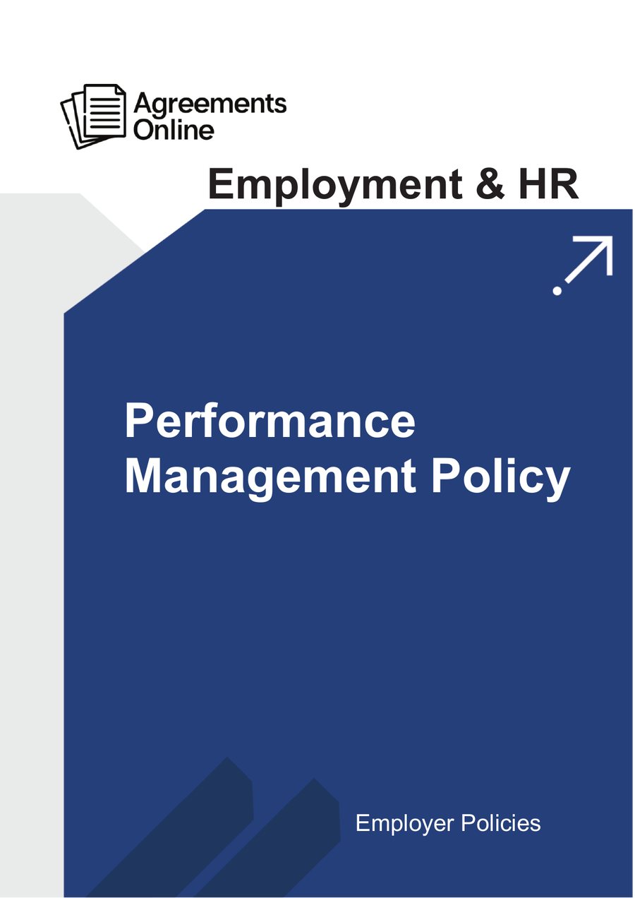 Performance Management Policy template cover