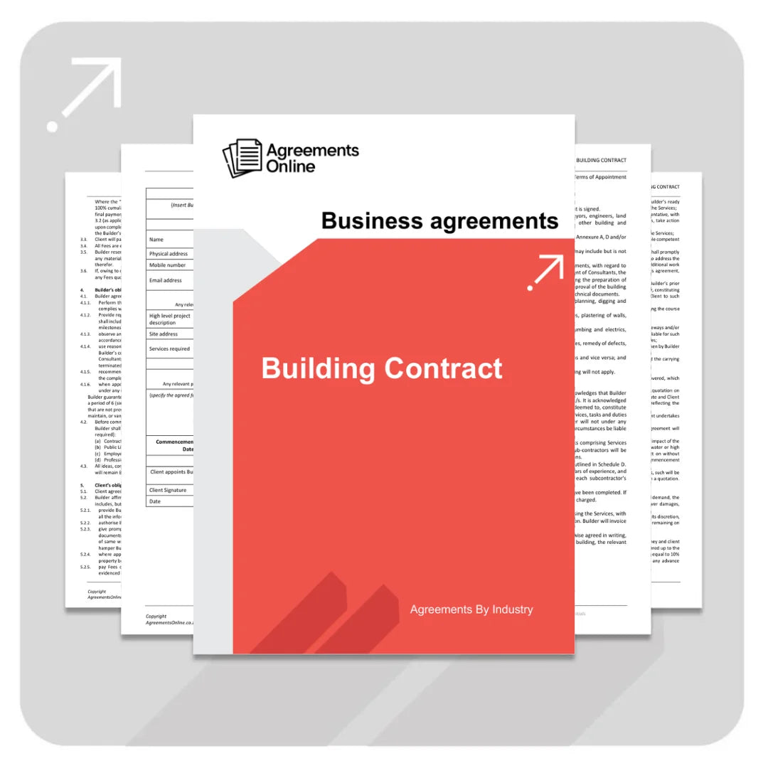 Building Contract Template - South Africa