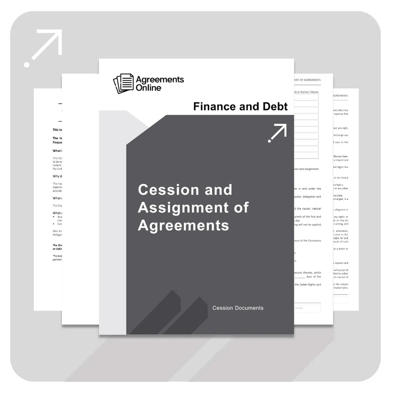Cession and Assignment of Agreements Template - South Africa