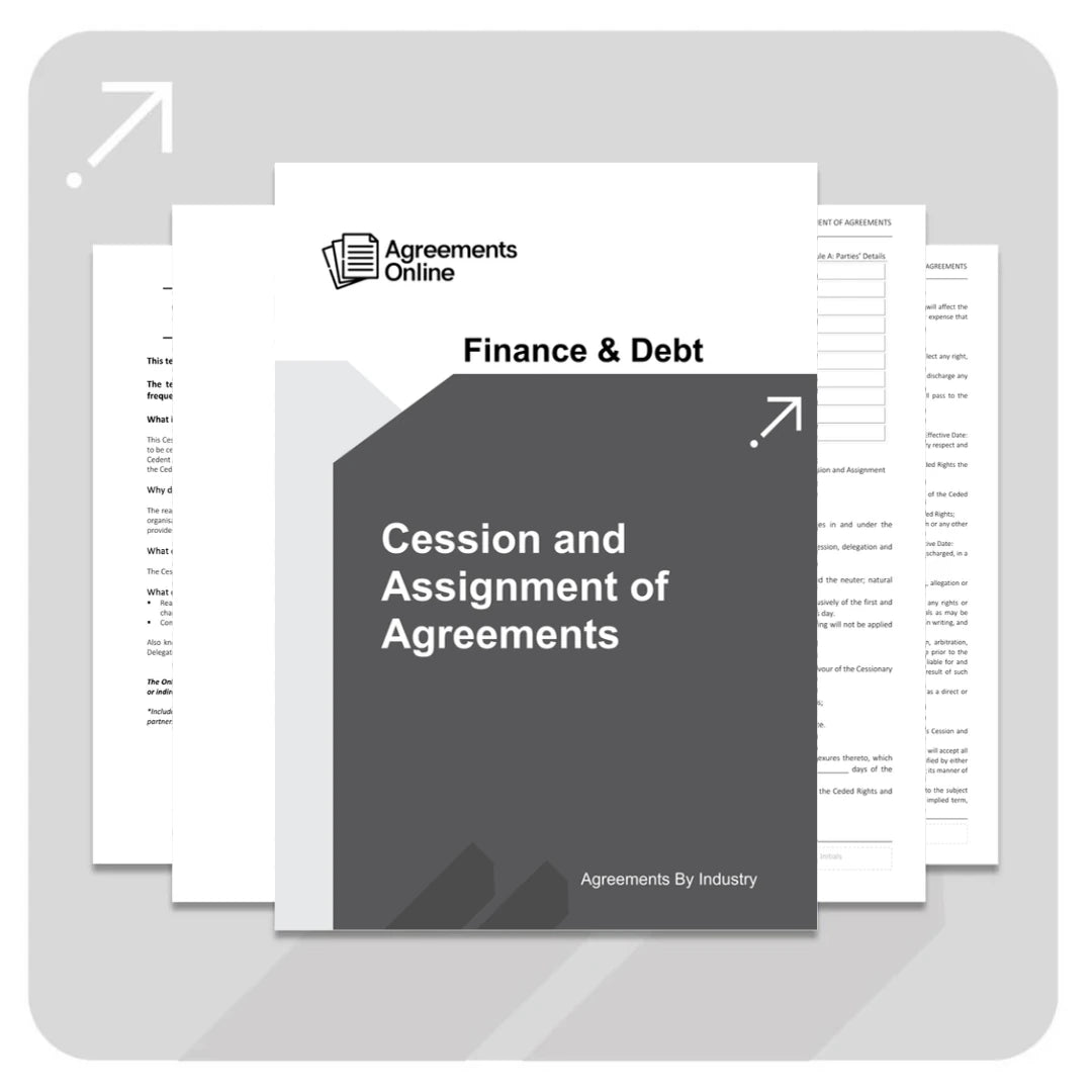 Cession and Assignment of Agreements Template - South Africa