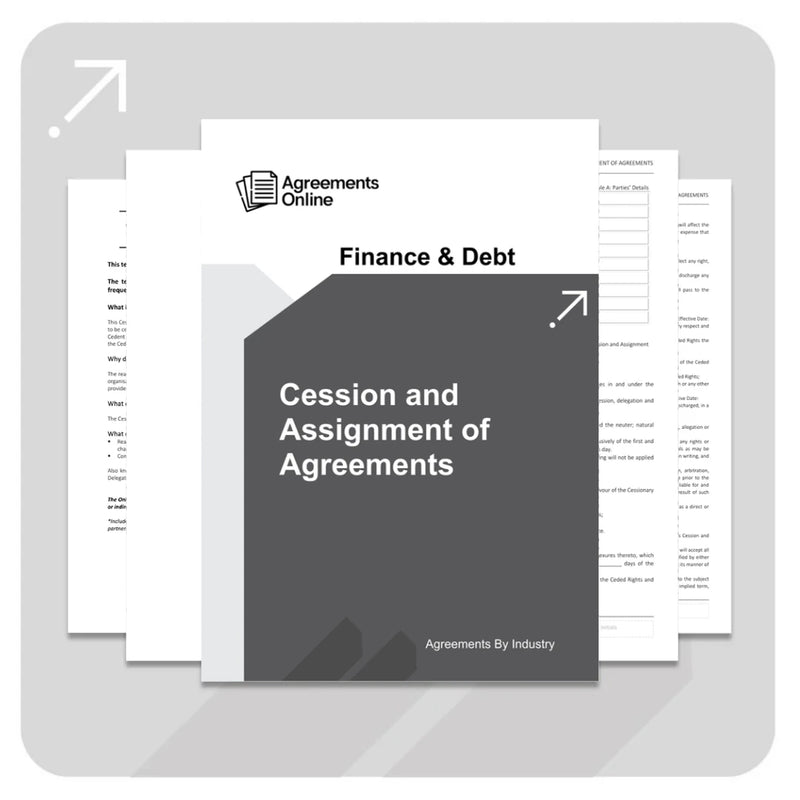 Cession and Assignment of Agreements Template - South Africa