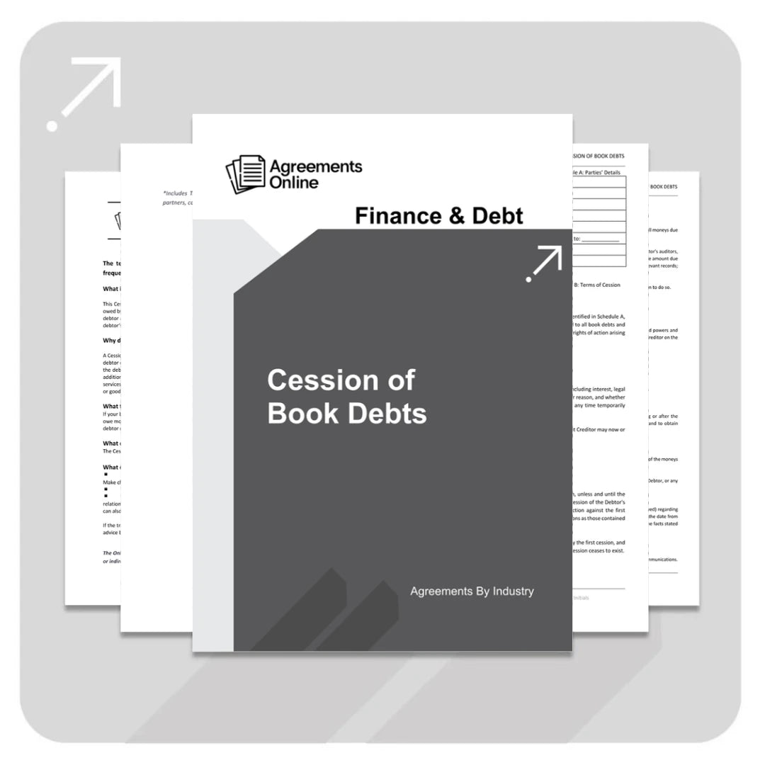 Cession of Book Debts Template - South Africa