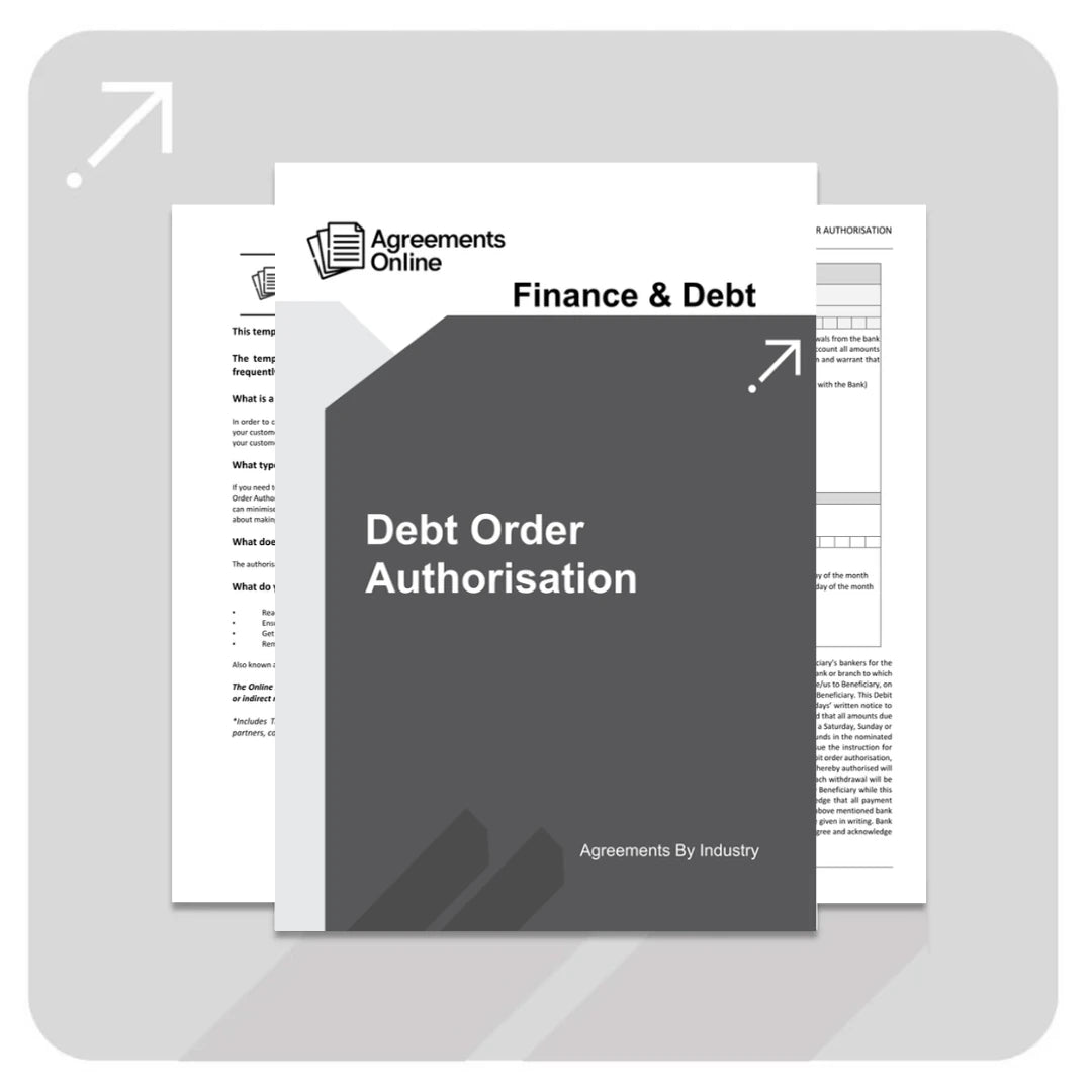 Debit Order Authorisation Form & Template - South Africa
