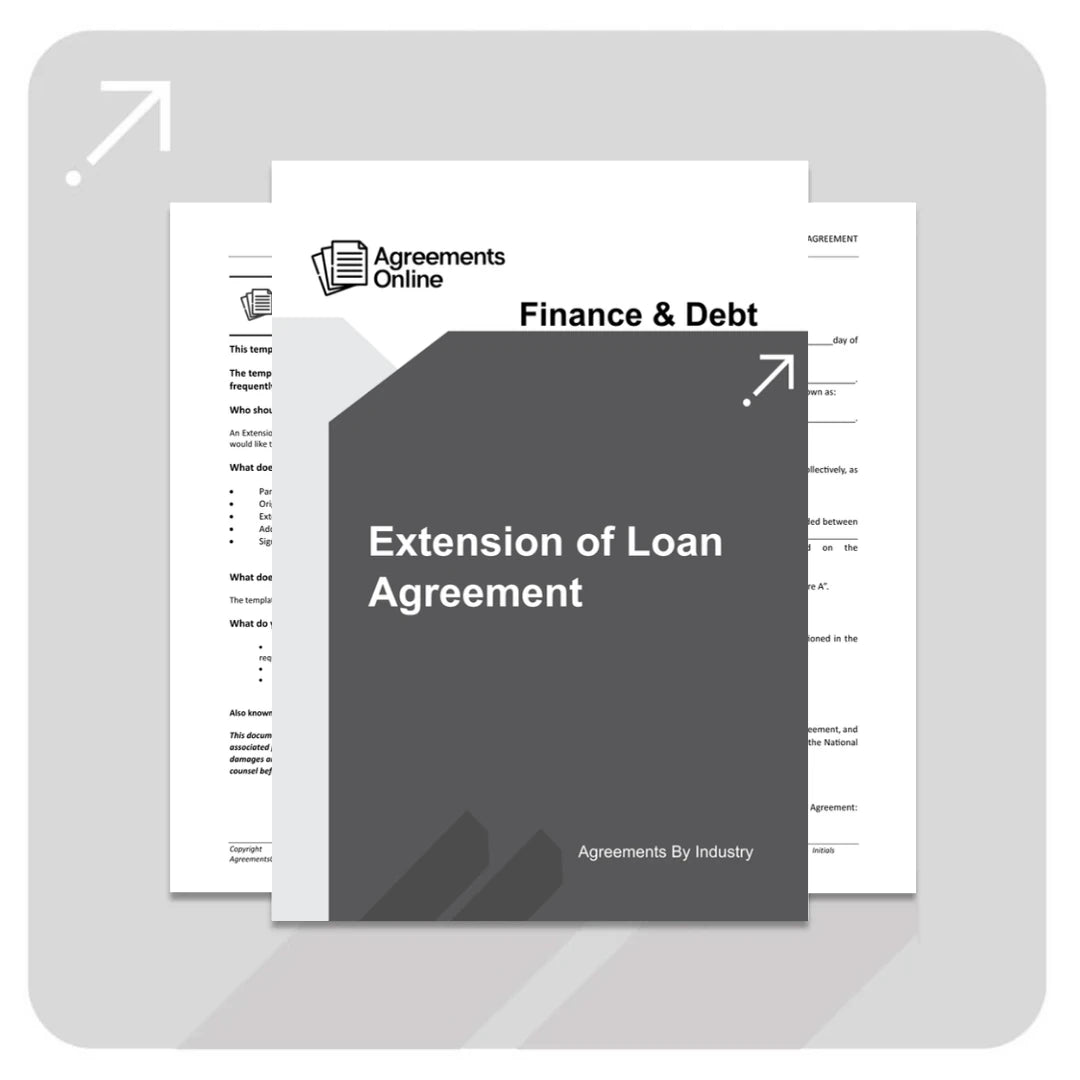 Loan Extension Agreement Template - South Africa