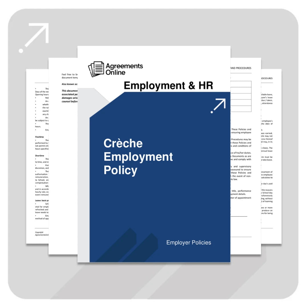 Employment Policies and Work Hiring Procedures - Creche - South Africa