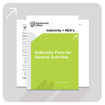 Indemnity Form Template - General Activities - South Africa