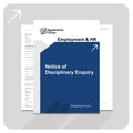 Notice of Disciplinary Enquiry Template - South Africa
