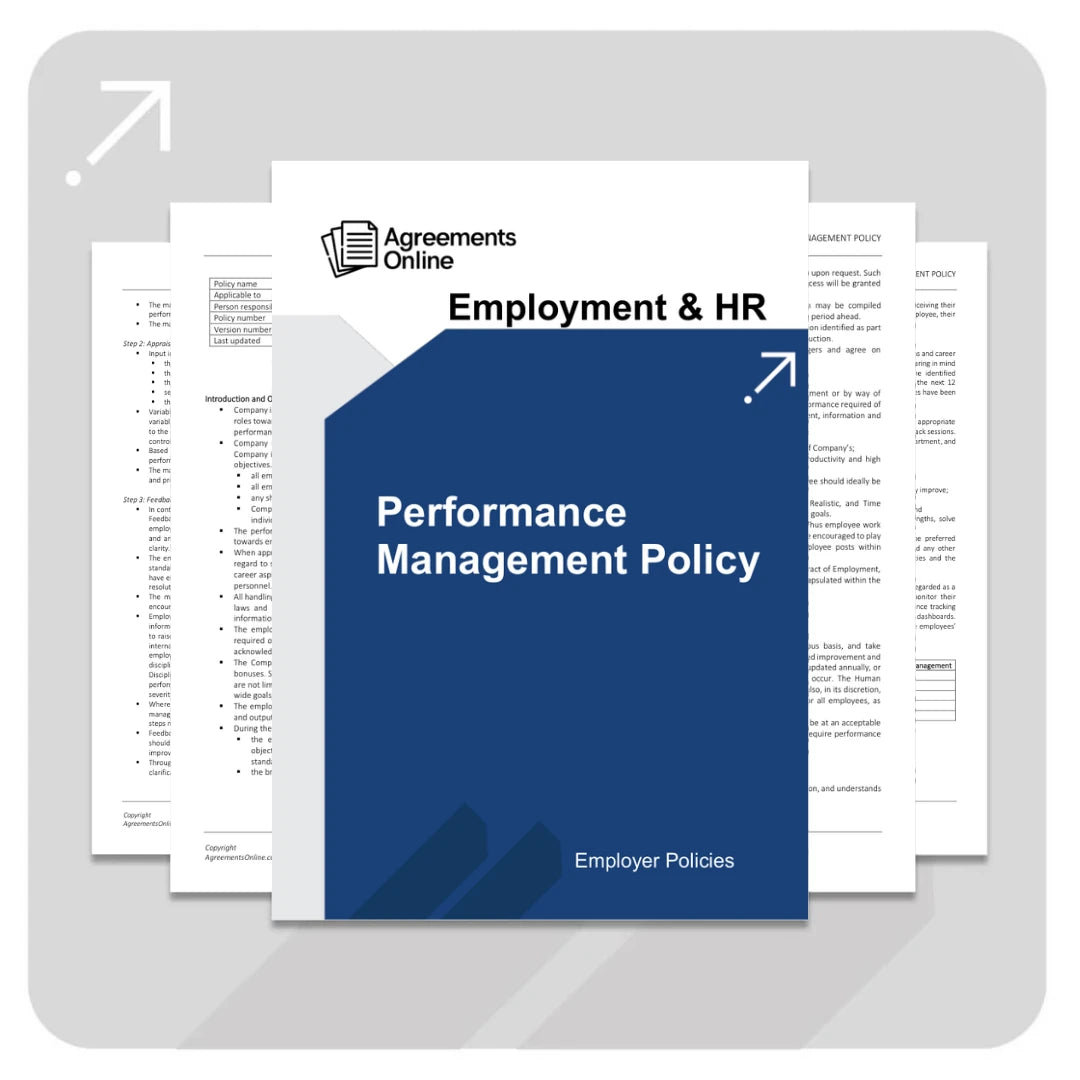 Performance Management Policy Template - South Africa