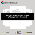 residential agreement of sale with estate agent involvement
