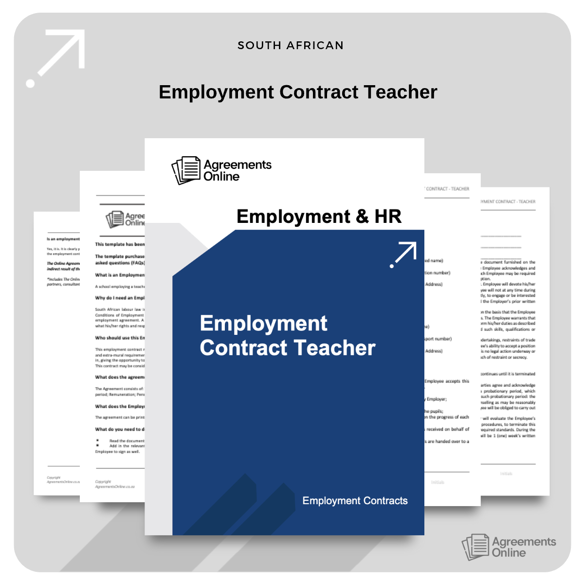 Teacher Employment Contract Template - South Africa